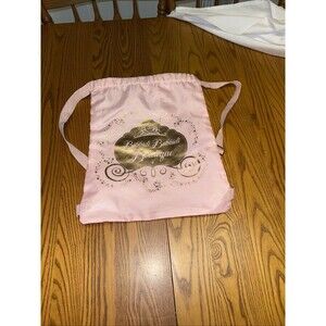 Disney Parks Bibbidi Bobbidi Boutique Drawstring Tote Bag Pink Back Pack